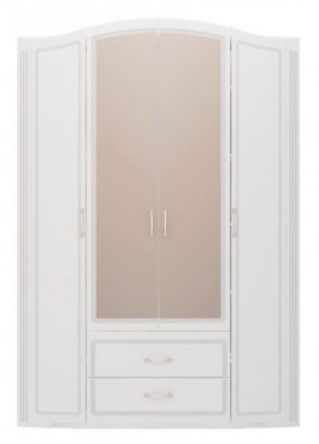 Шкаф для одежды 4-х дв.с ящиками Виктория 2  с зеркалами в Сысерти - sysert.mebel-74.com | фото