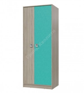 Шкаф для одежды Сити (Арт. 6-9411) Дуб Сонома/Аква в Сысерти - sysert.mebel-74.com | фото