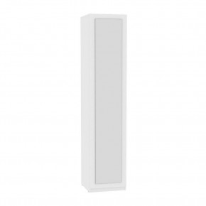 Шкаф с зеркалом R-198х45х60-1-PO-M (Риал) Белый в Сысерти - sysert.mebel-74.com | фото