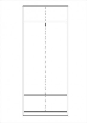 Шкаф СИРИУС двухстворчатый с выдвижным ящиком, цвет "Дуб Сонома" в Сысерти - sysert.mebel-74.com | фото
