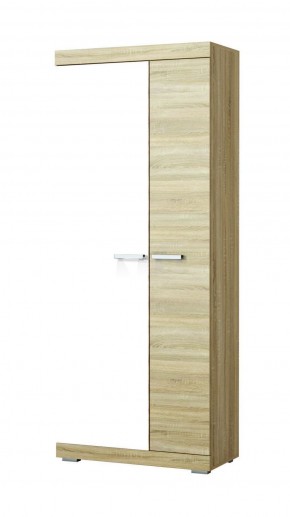 СОНАТА ШС-800 Шкаф 2-х дверный (Дуб сонома/Белый глянец) в Сысерти - sysert.mebel-74.com | фото