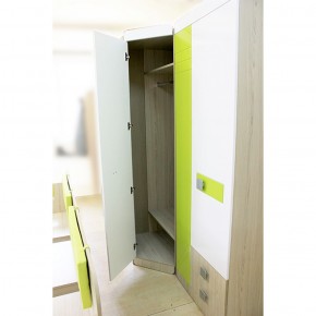 Шкаф угловой 700 Стиль № 3 (туя светлая/лайм) в Сысерти - sysert.mebel-74.com | фото