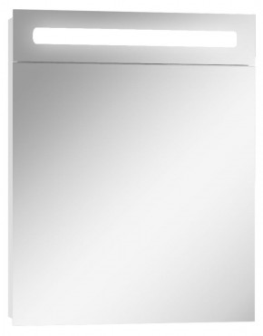 Шкаф-зеркало Аврора 55 левый с подсветкой LED Домино (DV8003HZ) в Сысерти - sysert.mebel-74.com | фото