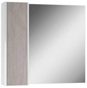 Шкаф-зеркало Uno 80 Дуб серый левый/правый Домино (DU1504HZ) в Сысерти - sysert.mebel-74.com | фото