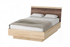 СОНАТА КРС-1400 Кровать с ПМ (дуб сонома/дуб сакраменто) в Сысерти - sysert.mebel-74.com | фото