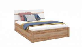 Спальня Дакота Кровать 160 с подъемным механизмом Дуб сонома/Белый глянец в Сысерти - sysert.mebel-74.com | фото