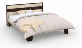 Спальня Эшли Кровать 160 без основания под матрас Венге/Дуб сонома в Сысерти - sysert.mebel-74.com | фото