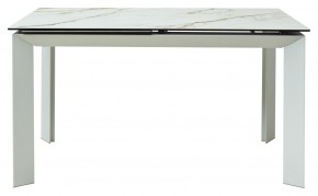 Стол CREMONA 160 KL-188 Контрастный мрамор / белый каркас, ®DISAUR в Сысерти - sysert.mebel-74.com | фото
