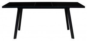 Стол ФИН 120 Черный, стекло/ Черный каркас М-City в Сысерти - sysert.mebel-74.com | фото