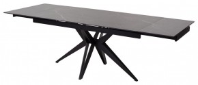 Стол FORIO 160 MATT BLACK MARBLE SOLID CERAMIC / BLACK, ®DISAUR в Сысерти - sysert.mebel-74.com | фото