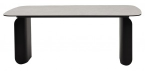 Стол NORD 200 TL-102 Бежевый мрамор, испанская керамика / черный каркас, ®DISAUR в Сысерти - sysert.mebel-74.com | фото