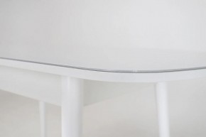 Стол раскладной со стеклом (опоры массив цилиндрический) "Хоста" в Сысерти - sysert.mebel-74.com | фото
