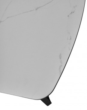 Стол RASMUS 160 TL-45 Белый мрамор, испанская керамика / черный каркас, ®DISAUR в Сысерти - sysert.mebel-74.com | фото