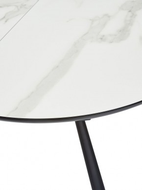 Стол VOLAND BIANCO TL-45 испанская керамика/ BLACK "белый мрамор" М-City в Сысерти - sysert.mebel-74.com | фото