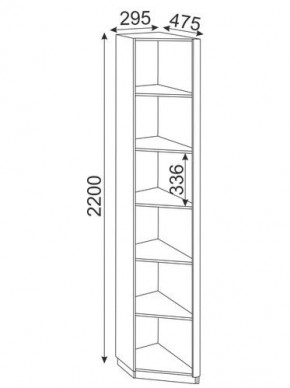 Угловая секция Глэдис М25 (Дуб Золотой/Цемент светлый) в Сысерти - sysert.mebel-74.com | фото