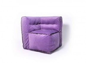 Угловое модульное бескаркасное кресло Комфорт (Фиолет велюр) в Сысерти - sysert.mebel-74.com | фото