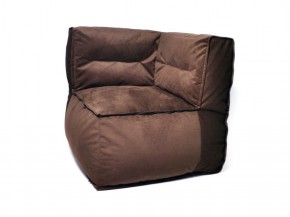 Угловое модульное бескаркасное кресло Комфорт (Шоколад велюр) в Сысерти - sysert.mebel-74.com | фото