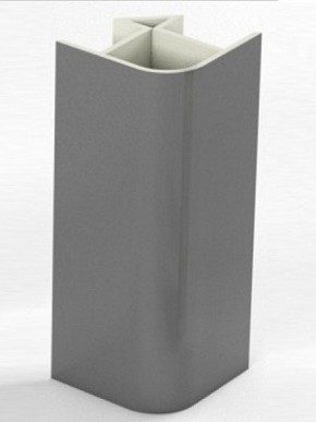 Угловое соединение для цоколя 90 гр. h100 мм (Алюминий, Белый, Черный, Сонома) в Сысерти - sysert.mebel-74.com | фото