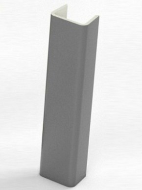Торцевая заглушка  для цоколя h100 мм (Алюминий, Белый, Черный, Сонома) в Сысерти - sysert.mebel-74.com | фото