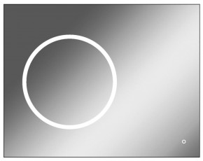 Зеркало Eclipse 90 black с подсветкой Sansa (SE1031Z) в Сысерти - sysert.mebel-74.com | фото