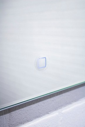Зеркало Quadro 100 alum (линза) с подсветкой Sansa (SQL1030Z) в Сысерти - sysert.mebel-74.com | фото