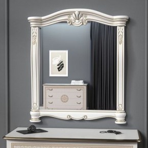 Зеркало в раме (12.150) Грация (белый/золото) в Сысерти - sysert.mebel-74.com | фото